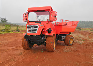 アブラヤシのための軽量の小型連結されたダンプ トラック完全な油圧ステアリング30HP