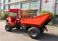 赤い色4つのトンの小型農場トラクターの連結されたシャーシの完全な油圧ステアリング サプライヤー