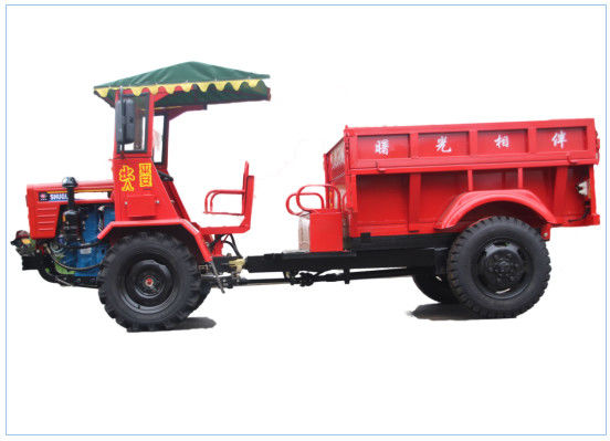 連結された小型トラクターのダンプ18HPアブラヤシのプランテーションの農業のためのすべての地勢実用的な車1トンのペイロード サプライヤー