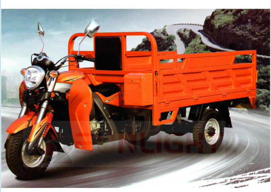 山鉱山のプランテーションのための赤3の車輪のダンプ トラック/貨物モーター三輪車 サプライヤー