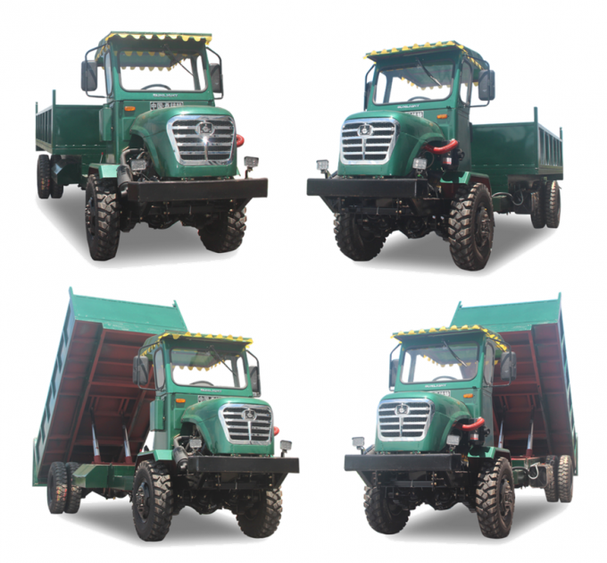 4トン容量の軽量ダンプ トラック、すべての地勢のダンプ トラックFWD/4WDドライブ モデル 3